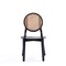 Manhattan Comfort Versailles Round Dining Chair in Black and Natural Cane, Set of 2 DCCA11-BK - alternate 8